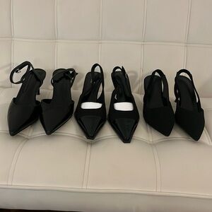 Lot of 3 point toe heels